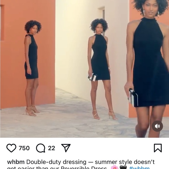 WHBM reversible knit dress - Picture 3 of 12